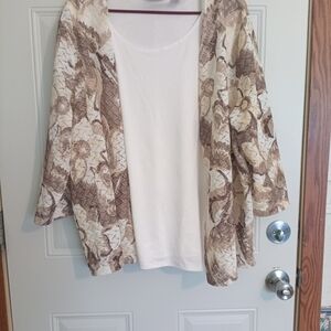 Alfred Dunner Chic Floral Women's Cardigan